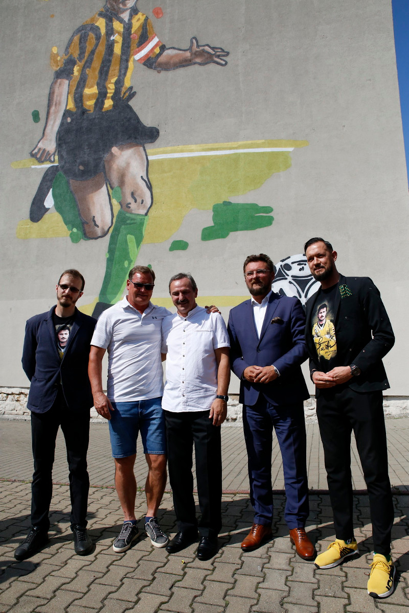 Jan Furtok, legenda Gieksy, ma swój mural w Katowicach