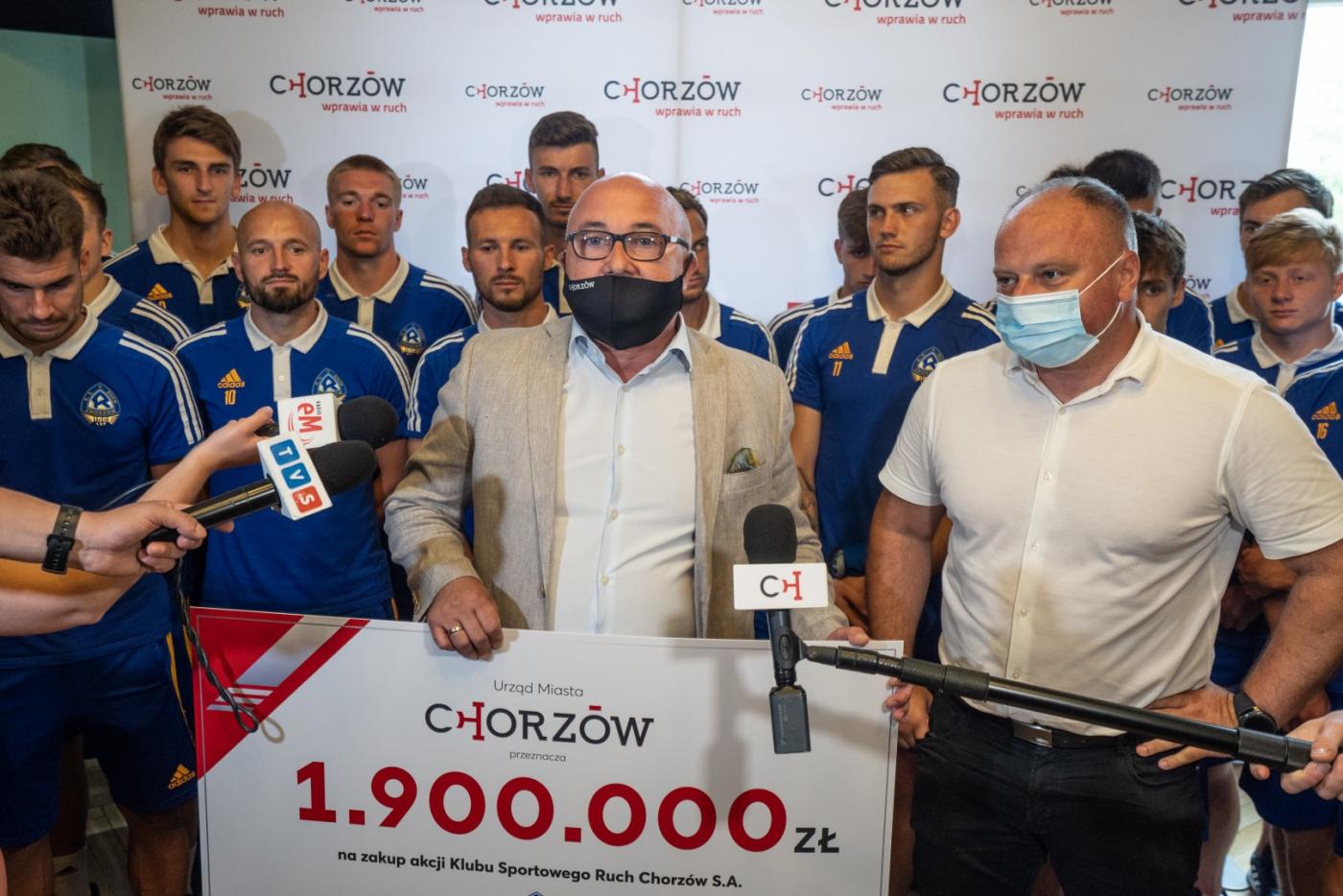 Blisko 2 mln złotych dla Ruchu Chorzów