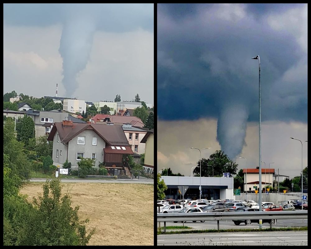 Trąba powietrzna w Żorach?! Spektakularne widowisko na niebie!