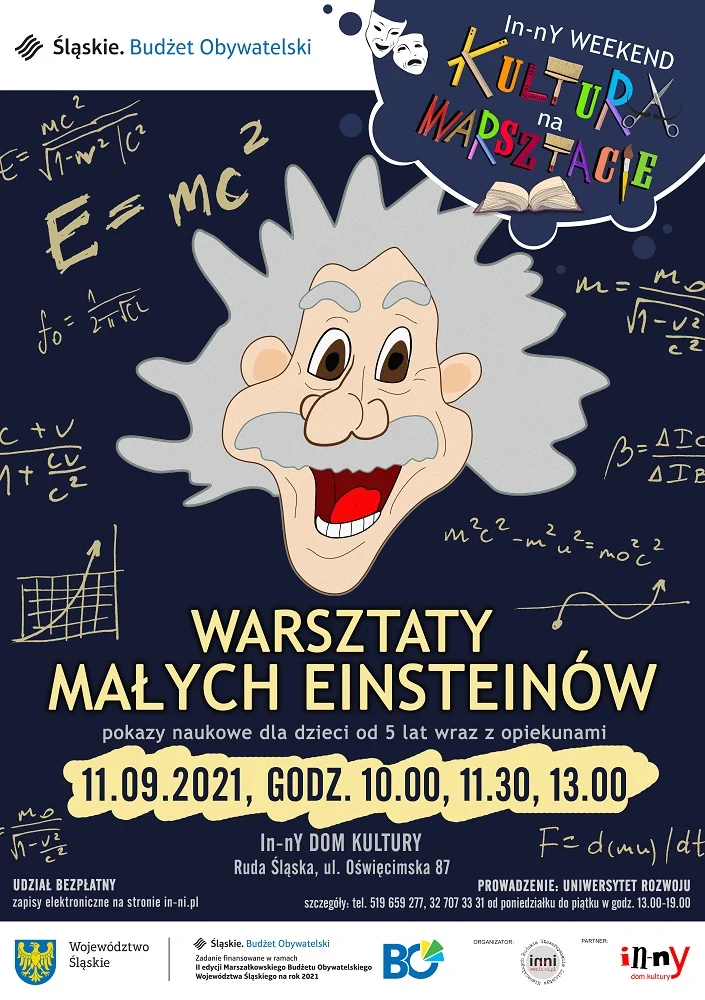 "WARSZTATY MAŁYCH EINSTEINÓW" - pokazy naukowe dla dzieci
