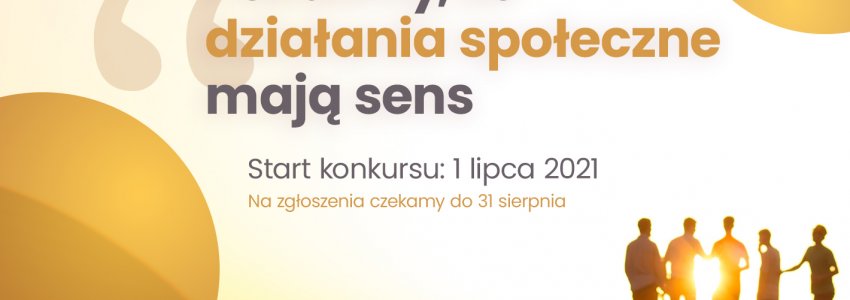 Konkurs dla NGO'S. Zgłoszenia do 31 sierpnia