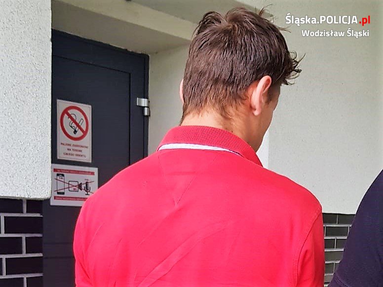 Młody złodziej złapany