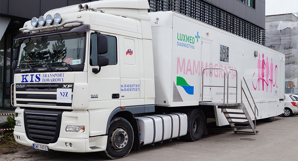 Bezpłatna mammografia w mobilnej pracowni mammograficznej LUX MED we wrześniu