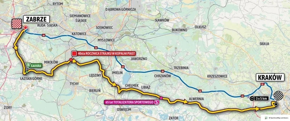 Mysłowice na trasie Tour de Pologne