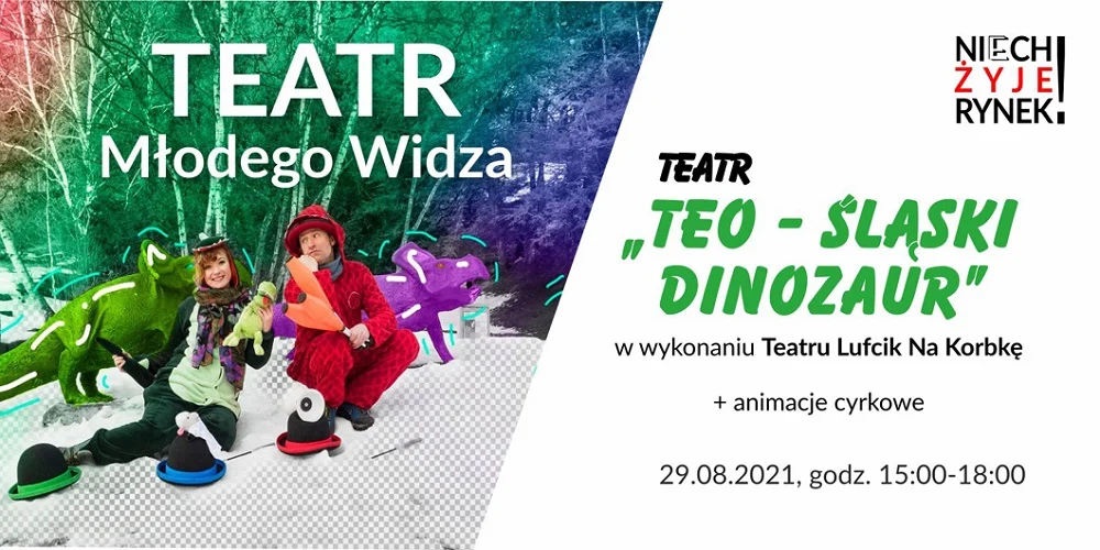 Teatr Młodego Widza: "Teo - śląski dinozaur" na mysłowickim Rynku
