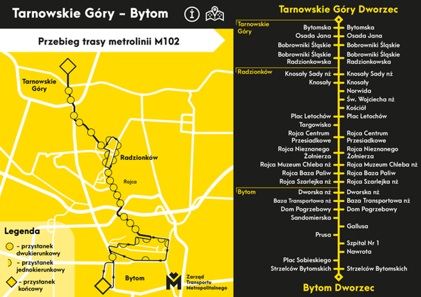 Linia Metropolitalna M102 wyjechała na trasę