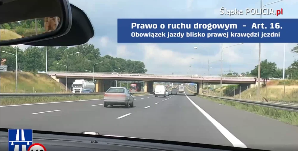 "Kierowca ekstraklasa trzyma się prawego pasa" - akcja Policji