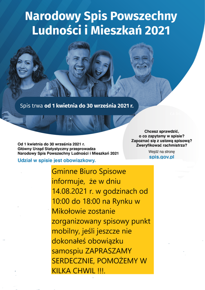 Mobilny Punkt Spisowy na Rynku