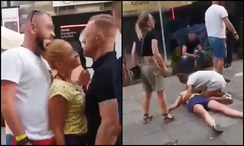 Brutalnie pobicie kobiety na Mariackiej w Katowicach [WIDEO]. Policja szuka sprawcy!
