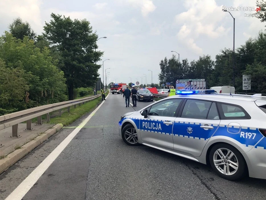 Śmiertelny wypadek w Katowicach. Na DK79 doszło do potrącenia pieszego. 86-latek zginął