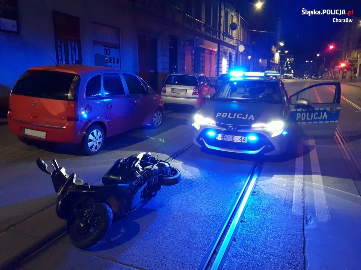 Nocny pościg za 15-latkiem na skuterze