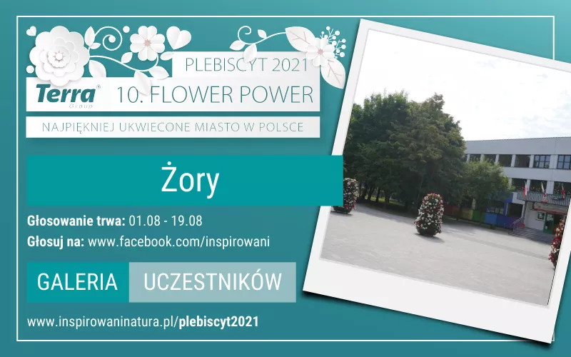Zagłosuj na Żory w plebiscycie Terra Flower Power 2021