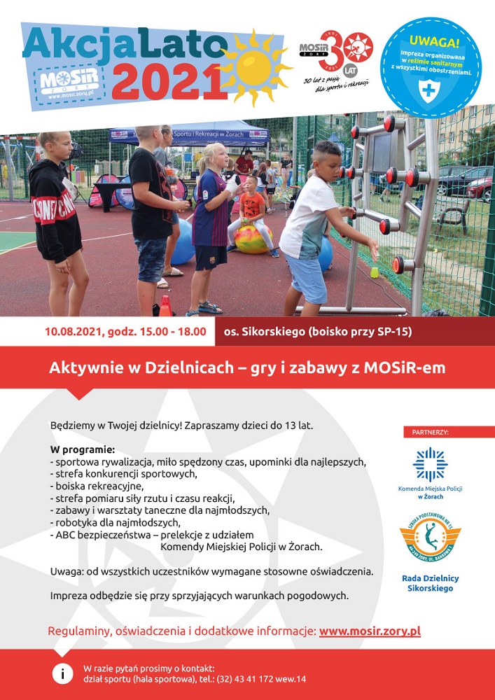 Lato 2021 - gry i zabawy z MOSIR-em