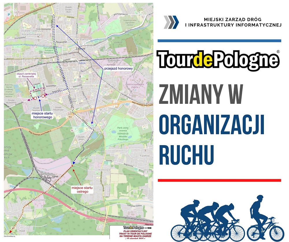 78. Tour de Pologne - mieszkańców czeka zmiana organizacji ruchu