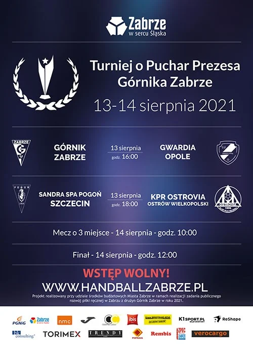 W piątek rozpocznie się Turniej o Puchar Prezesa Górnika Zabrze