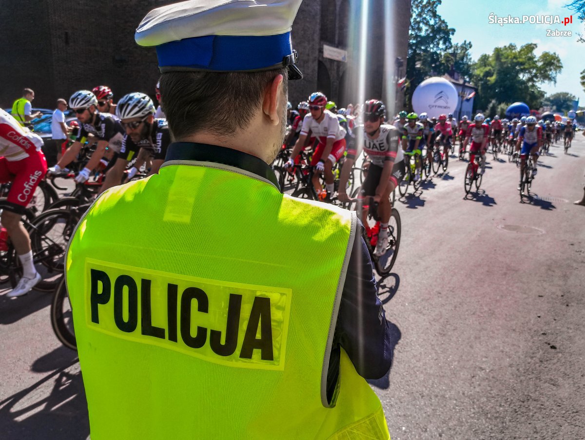 Zabrzańscy policjanci zabezpieczali VII etap 78. Tour de Pologne