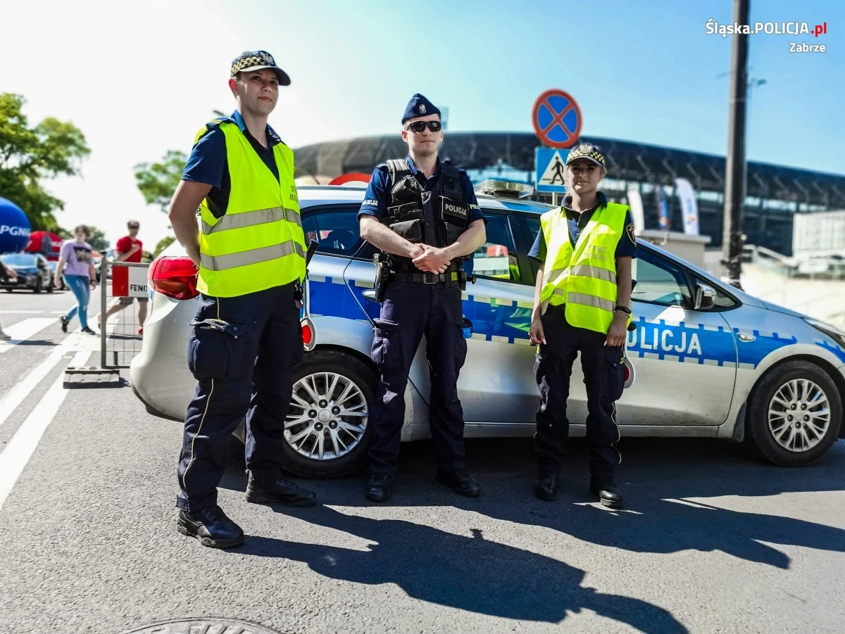 Zabrzańscy policjanci zabezpieczali VII etap 78. Tour de Pologne
