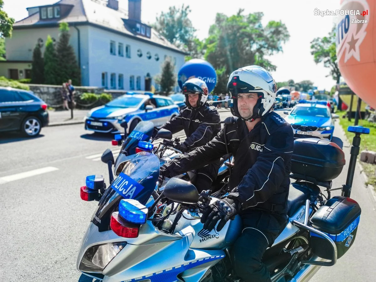 Zabrzańscy policjanci zabezpieczali VII etap 78. Tour de Pologne