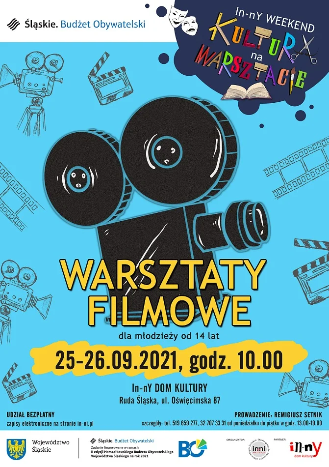 Warsztaty filmowe dla młodzieży od lat 14