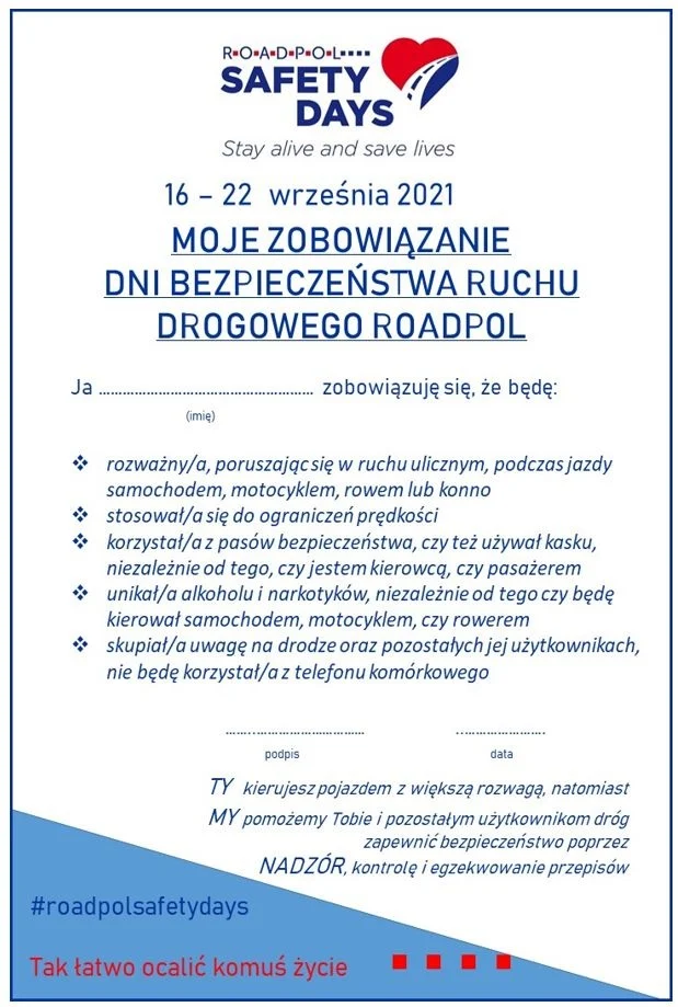 Roadpol Safety Days – żyj i pozwól żyć innym
