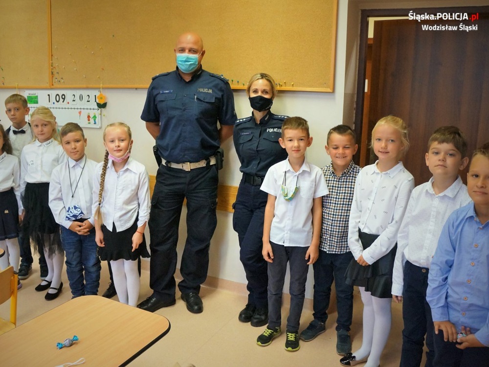 Policjanci odwiedzili pierwszoklasistów z Marklowic