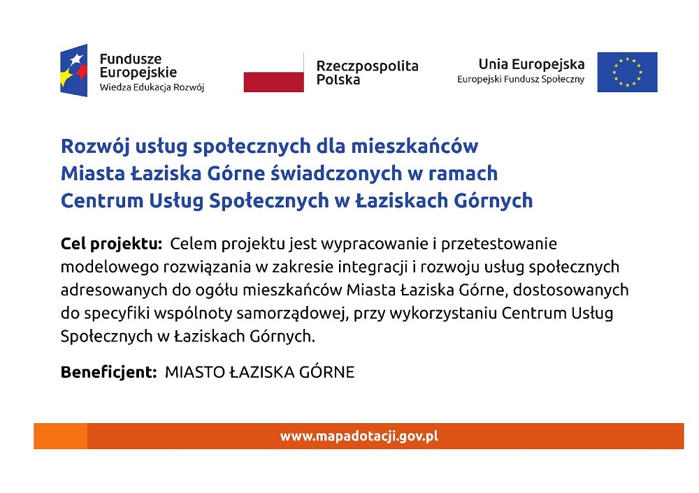 Ankieta dotycząca usług społecznych w Łaziskach Górnych