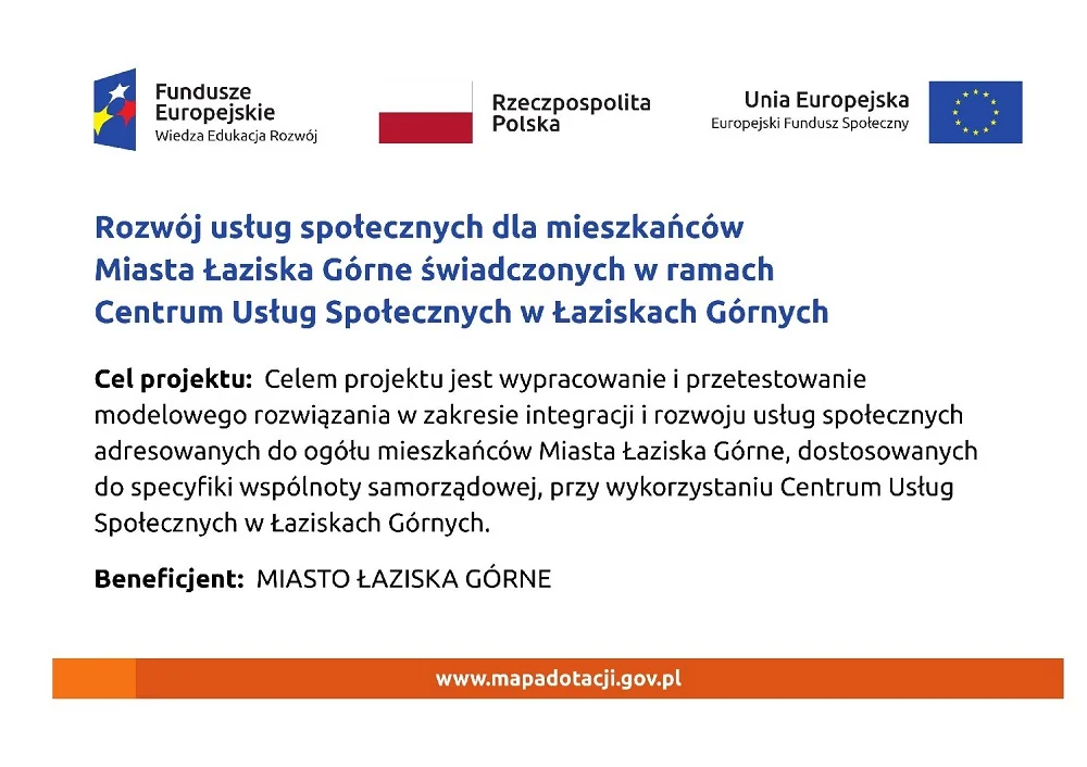 Ankieta dotycząca usług społecznych w Łaziskach Górnych