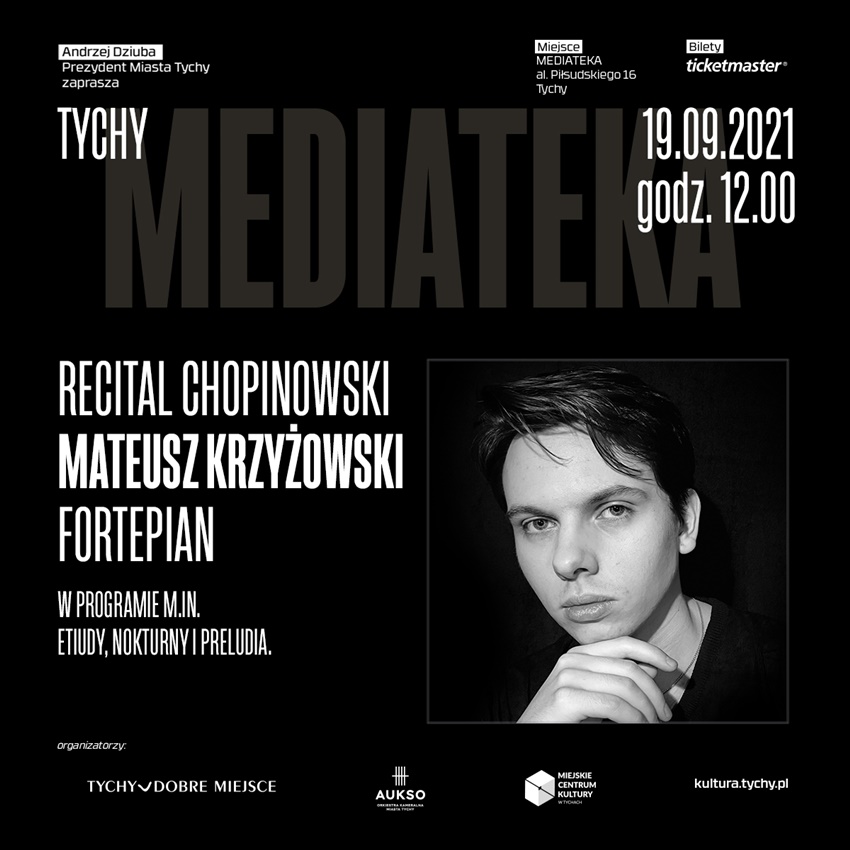 Miejskie Centrum Kultury zaprasza na recital chopinowski Mateusza Krzyżowskiego