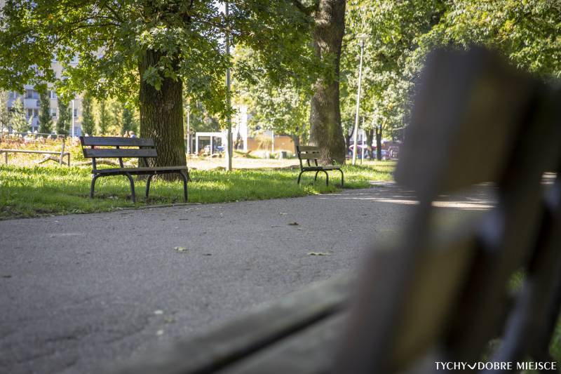 Nowe ławki w Tychach