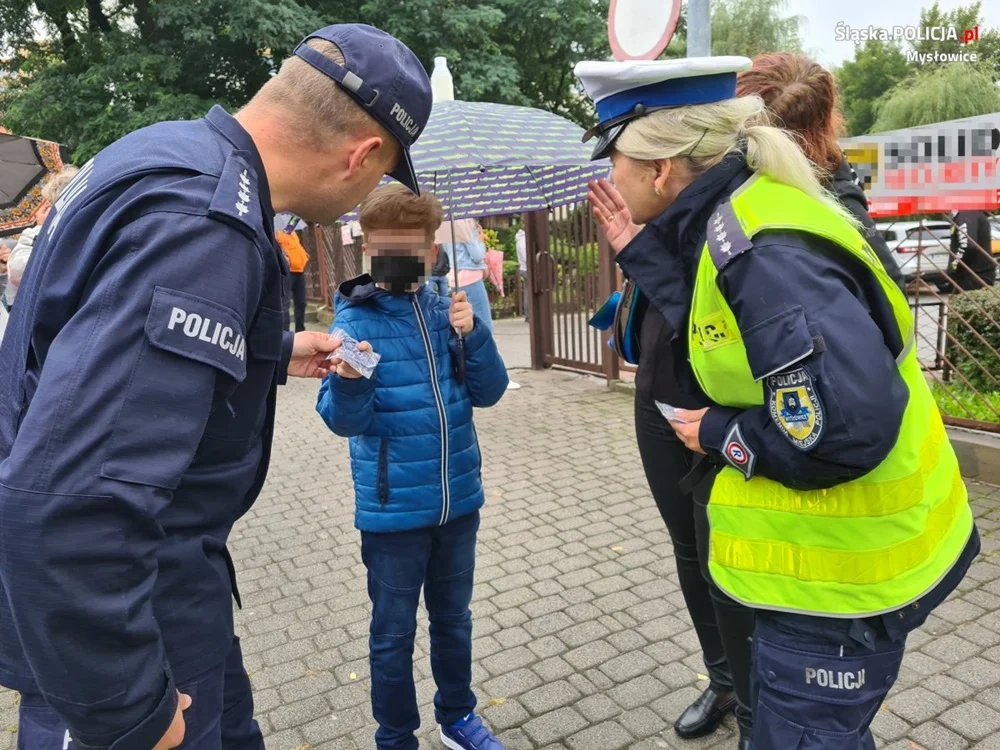 Inauguracja akcji "Bezpieczna droga do szkoły" w Mysłowicach