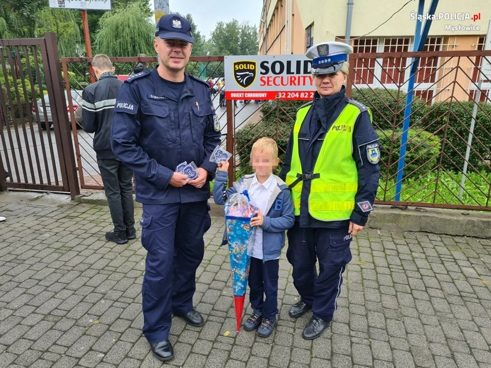 Inauguracja akcji "Bezpieczna droga do szkoły" w Mysłowicach