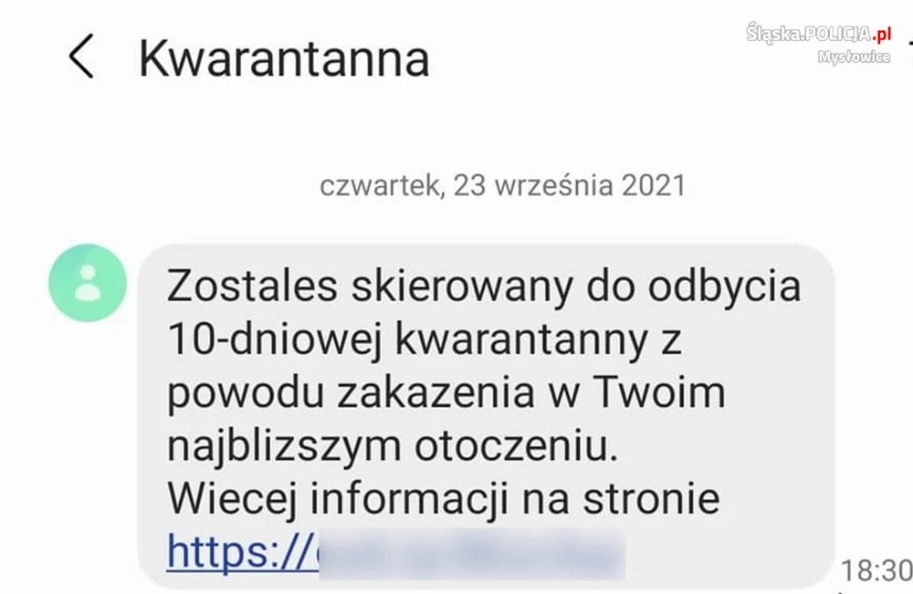 Uważaj na fałszywe SMS-y o skierowaniu na kwarantannę