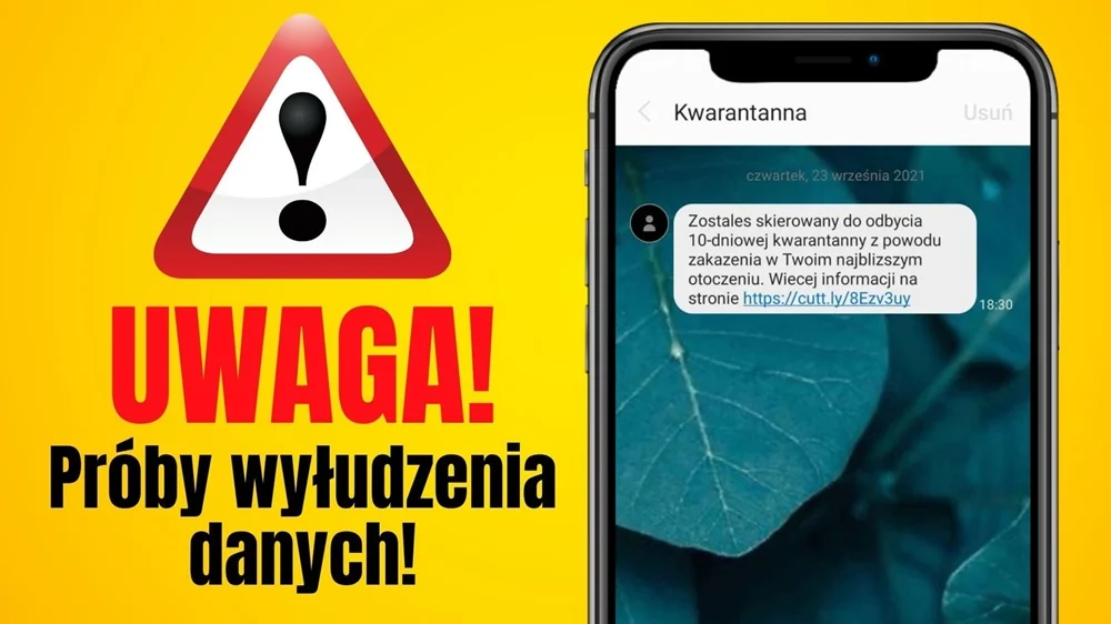 Uwaga na fałszywe smsy o nałożeniu kwarantanny!