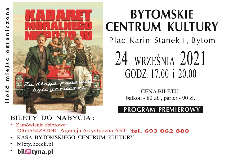 Kabaret Moralnego Niepokoju zagości w Bytomiu!