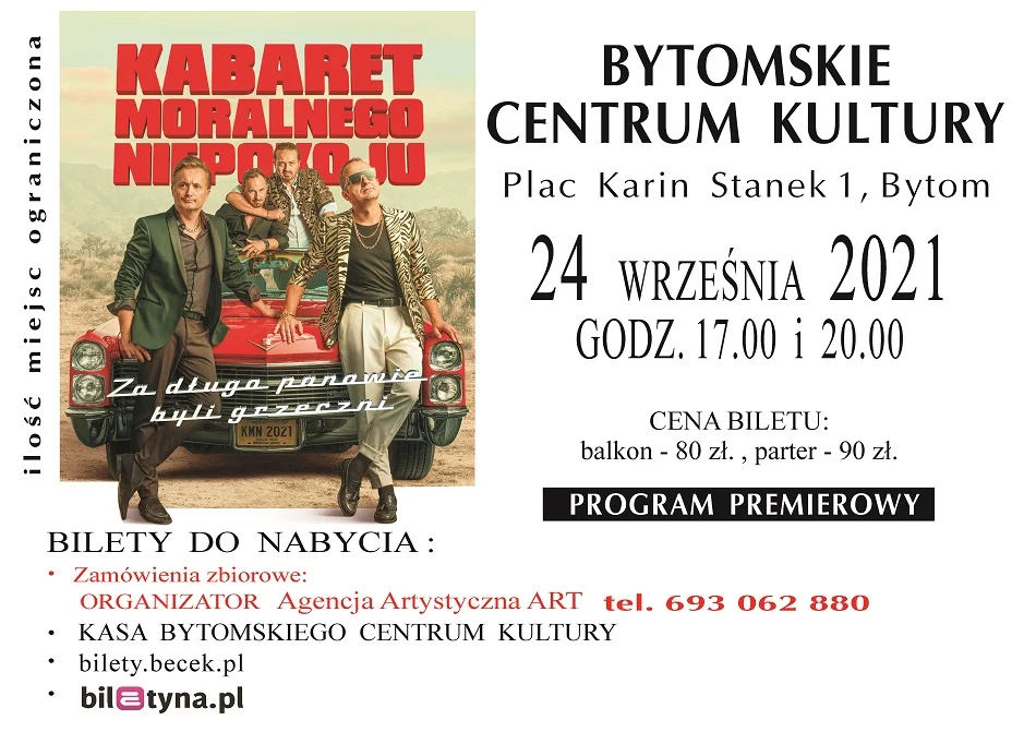 Kabaret Moralnego Niepokoju zagości w Bytomiu!