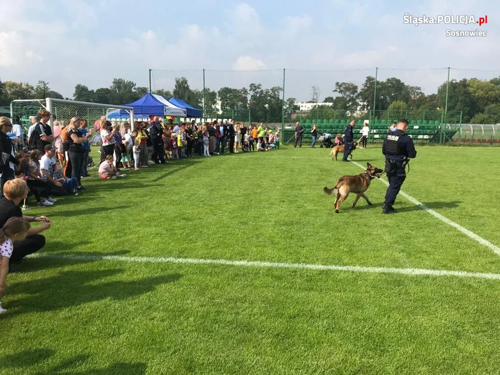 Pies policyjny pomagał uczyć dzieci o bezpieczeństwie podczas pikniku 5