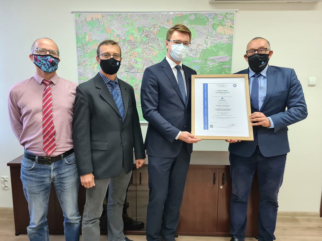 Sosnowieckie Wodociągi z pierwszym w Polsce Certyfikatem Green Manufacturer