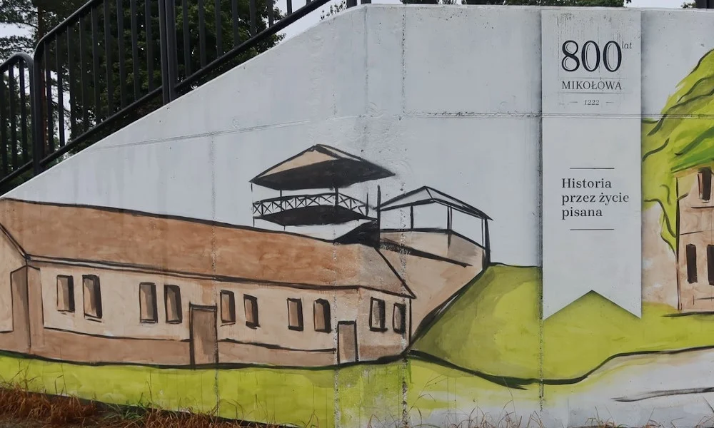 Nowy mural w centrum Mikołowa. Ozdobił teren przy Centrum Przesiadkowym