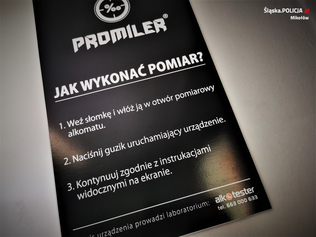 Do mikołowskiej komendy trafił ogólnodostępny alkomat