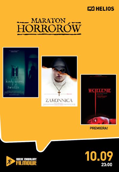 Nocne Maratony Filmowe Helios prezentują Maraton Horrorów!