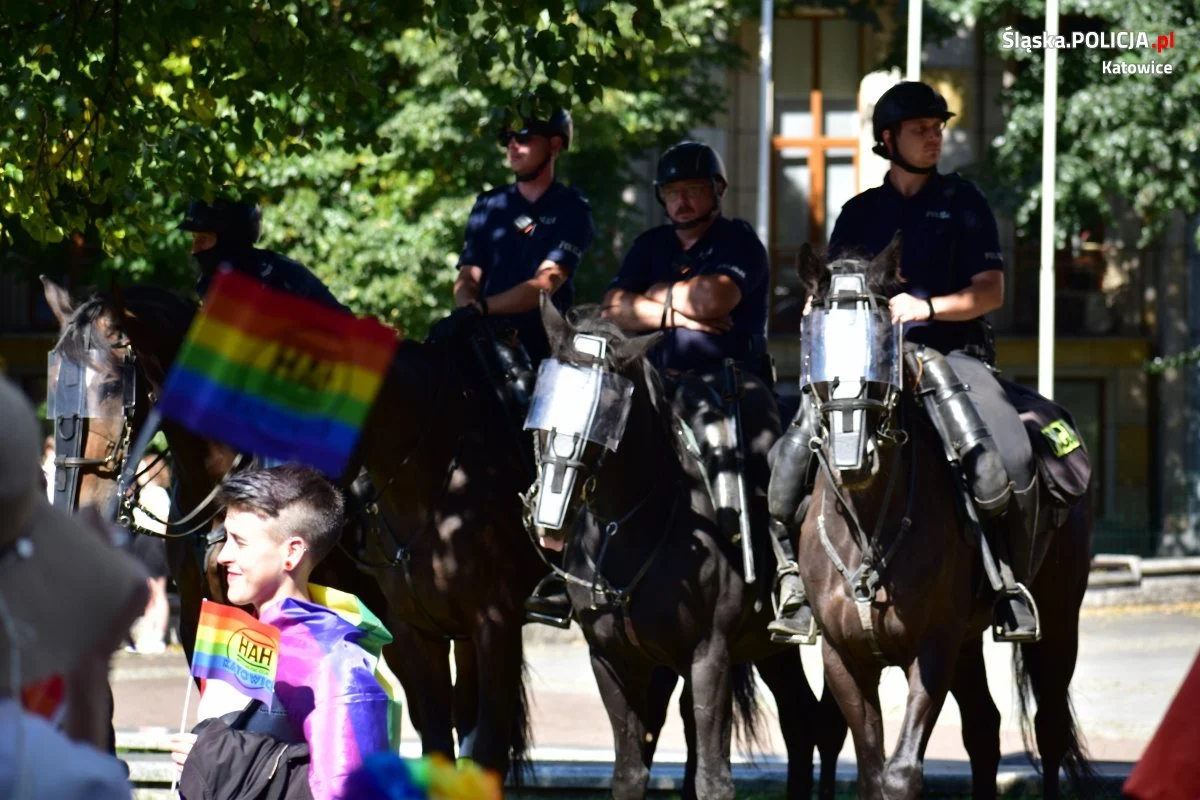 Policjanci zabezpieczyli 10 zgromadzeń w Centrum Katowic