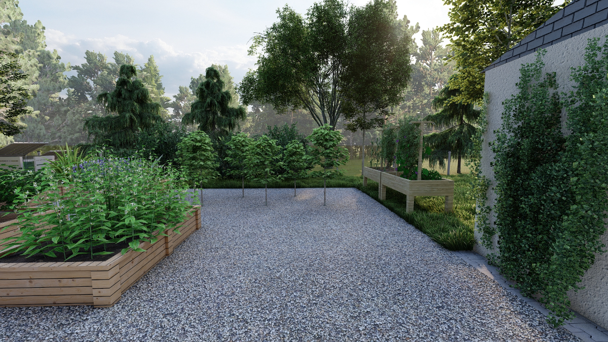 Mini-ogród w SPS nr 10 w Świętochłowicach