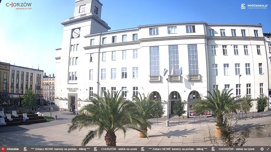 Chorzów w oku kamery. Co dzieje się na Rynku? Wystarczy sprawdzić monitoring live