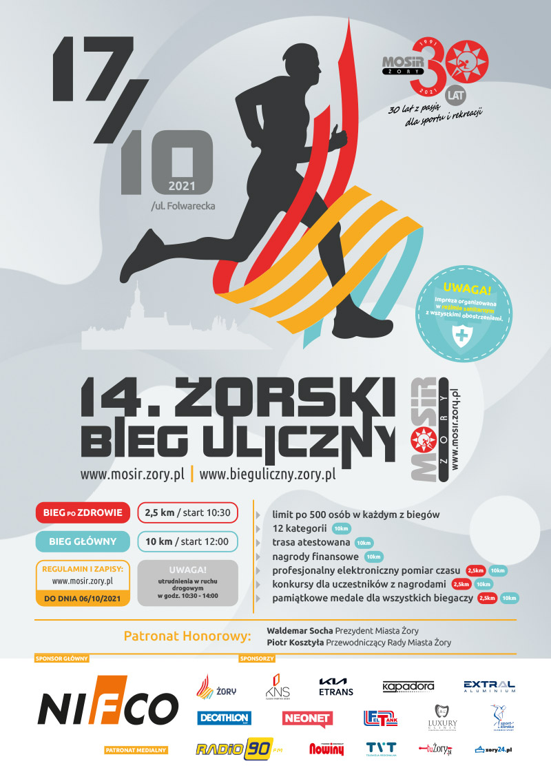 14. Żorski Bieg Uliczny coraz bliżej!