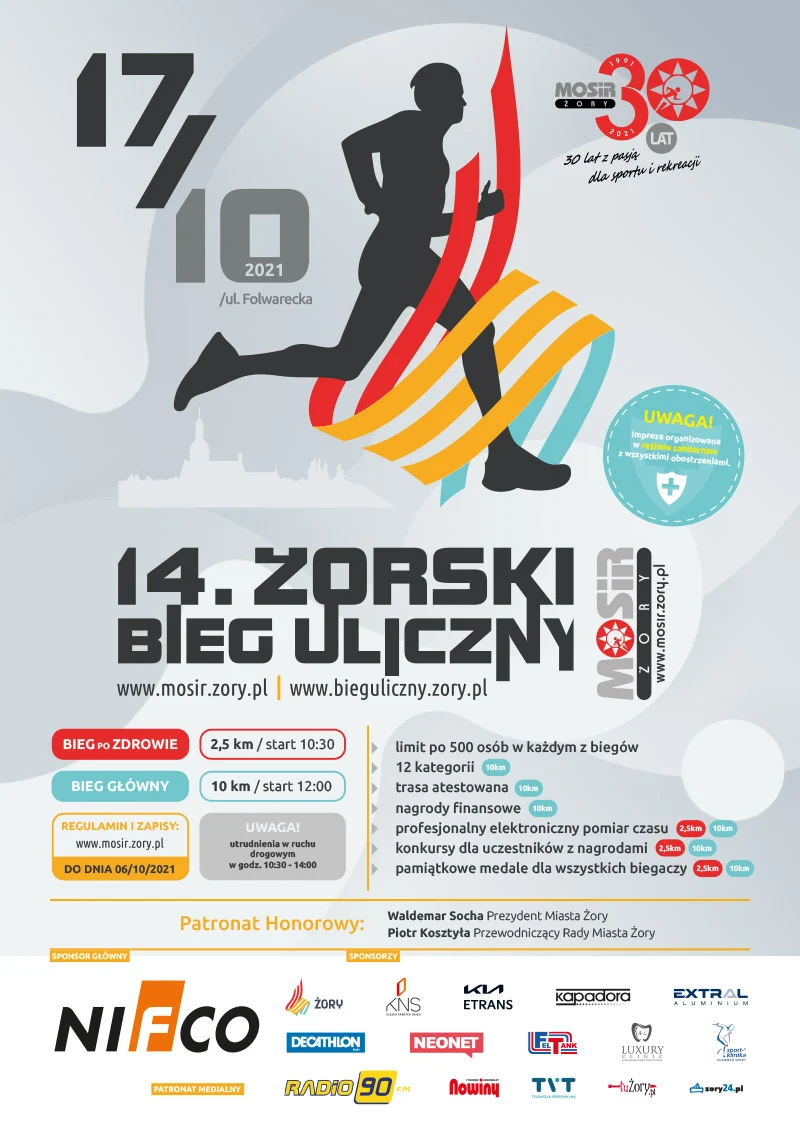 14. Żorski Bieg Uliczny coraz bliżej!