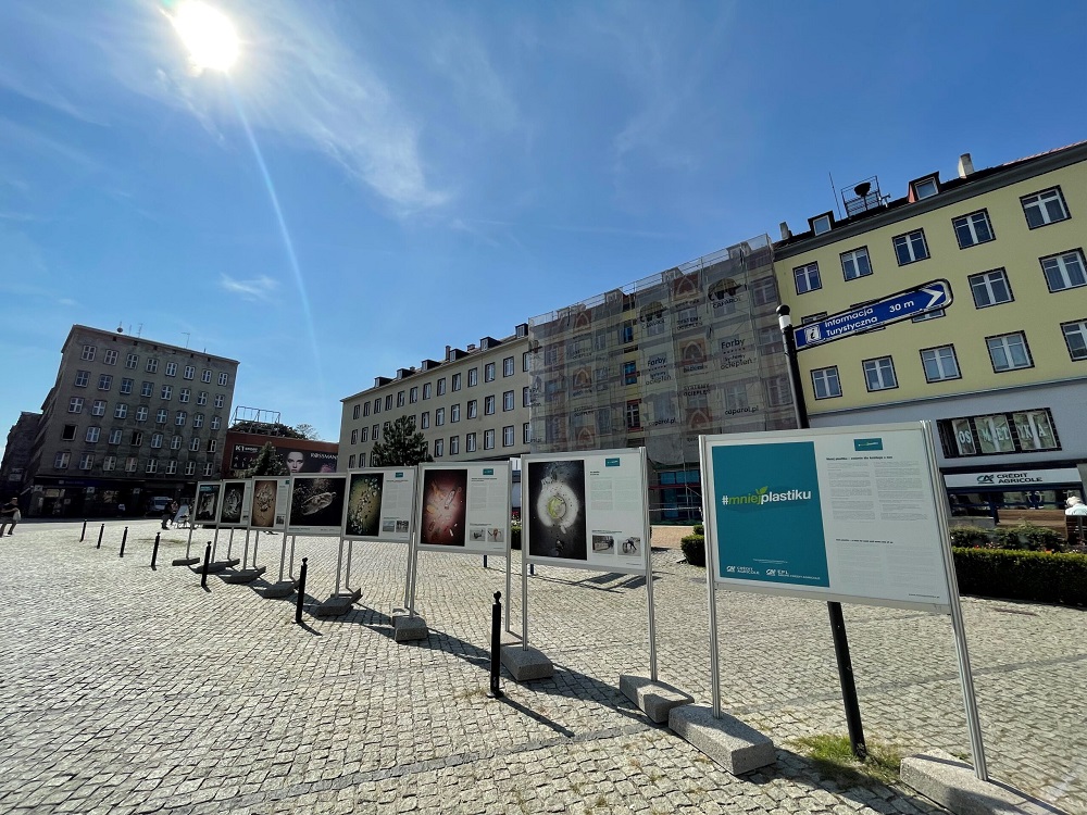 Wystawa "Górska Odyseja" na Placu Wolności w Zabrzu