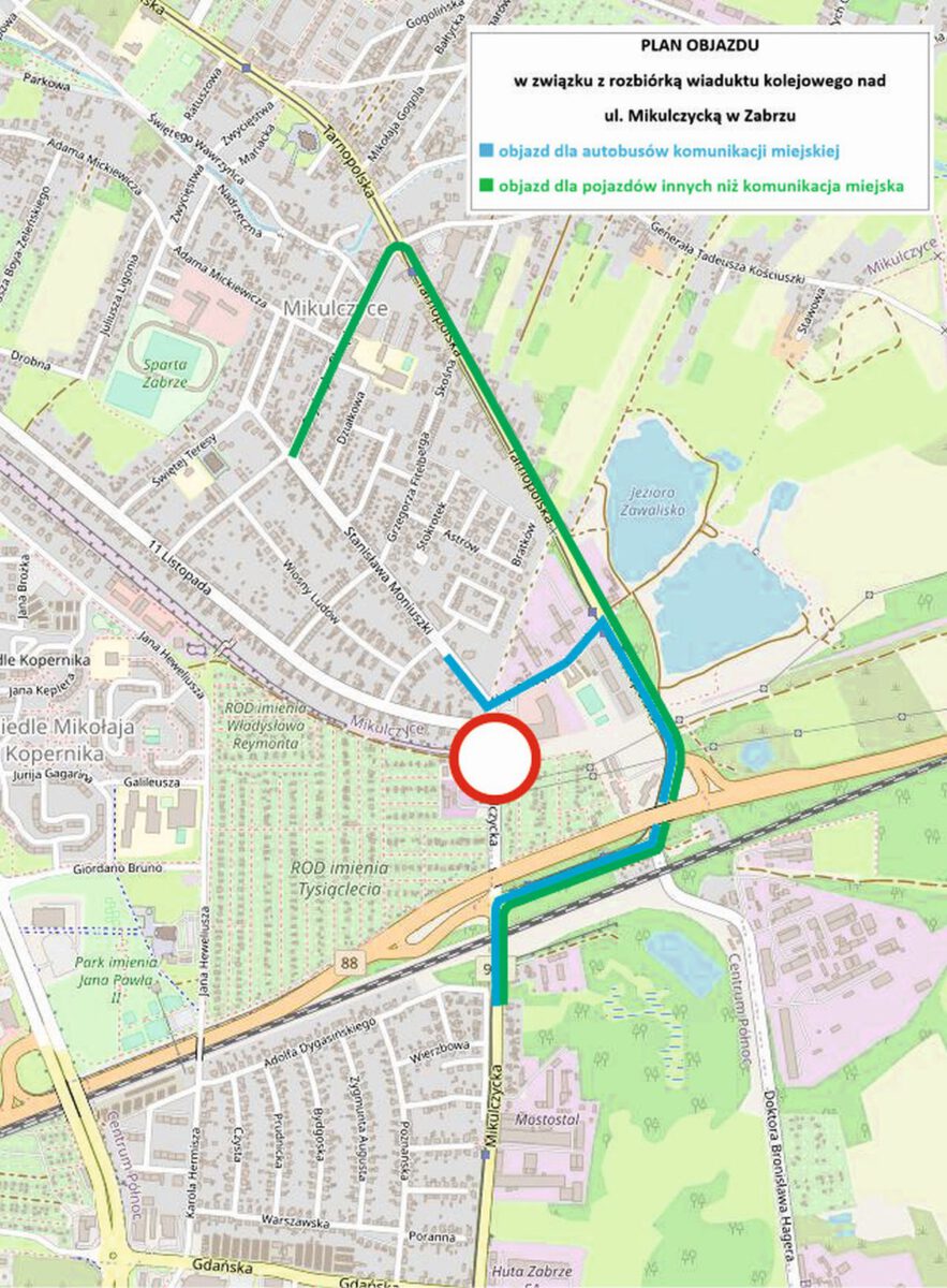 Uwaga kierowcy! Od poniedziałku będzie zamknięty odcinek ul. Mikulczyckiej. Będą objazdy