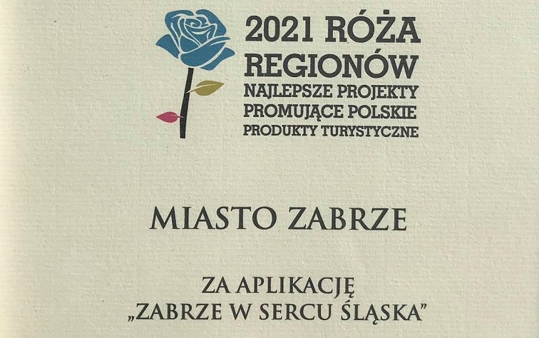 Aplikacja "Zabrze w sercu Śląska" wyróżniona w konkursie "Róża Regionów"