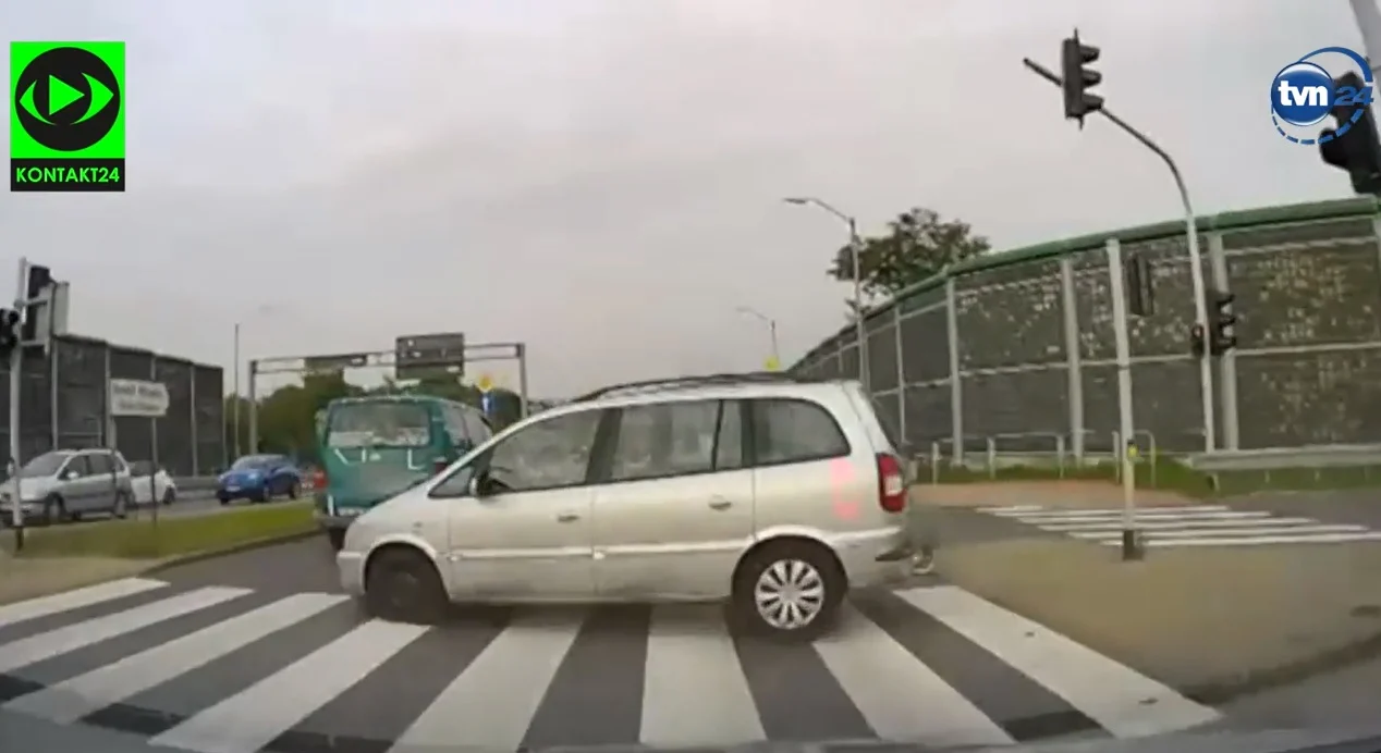 [FILM] Blisko tragedii. Pijana 43-latka wypadła z drogi!