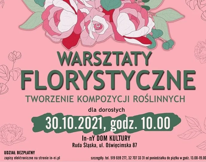 Bezpłatne warsztaty florystyczne - "TWORZENIE KOMPOZYCJI ROŚLINNYCH"
